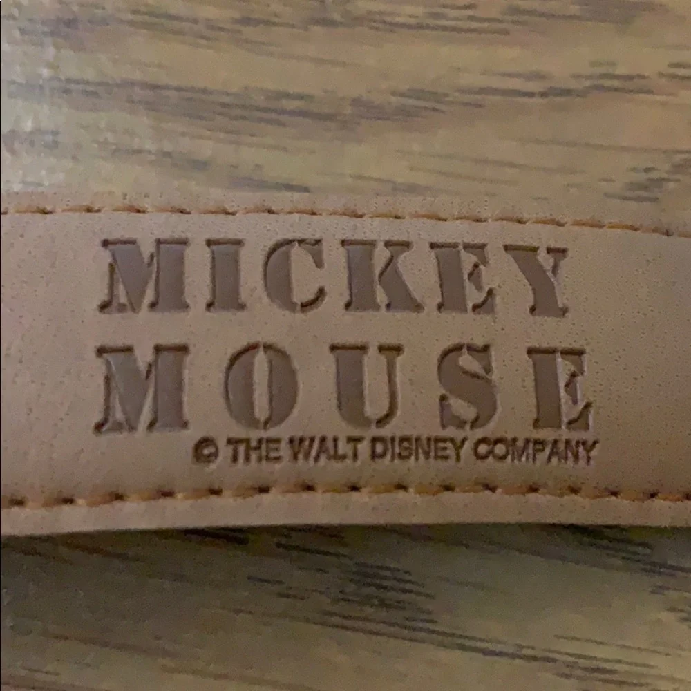 Mickey Mouse Kids Yellow & Brown Elastic Belt